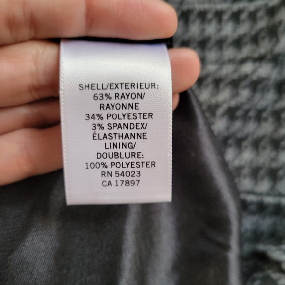 Banana Republic Black Gray Houndstooth Dress - Picture 6 of 7